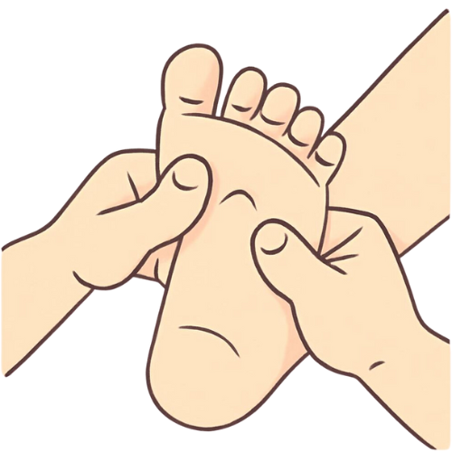 Reflexológiás talpmasszázs